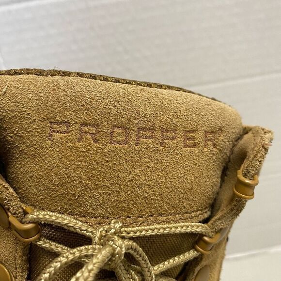 PROPPER 8” Suede Coyote HydroGuard Waterproof Tactical Work Boots Men 10M WMN 12 - Picture 11 of 12